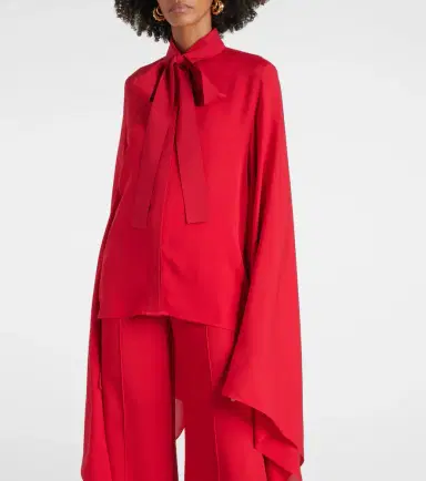 Elie Saab Tie-neck silk blouse | Thumbnail 3