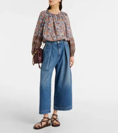 Ulla Johnson April pleated wide-leg jeans | Thumbnail 5