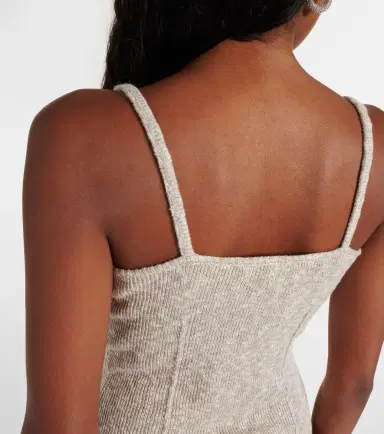 Magda Butrym Knitted linen and cotton bodysuit | Thumbnail 5