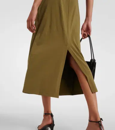 Vince Cotton-blend jersey midi dress | Thumbnail 2