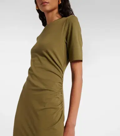 Vince Cotton-blend jersey midi dress | Thumbnail 4
