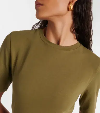 Vince Cotton-blend jersey midi dress | Thumbnail 6