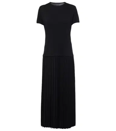 MM6 MAISON MARGIELA Pleated cotton midi dress | Thumbnail 1