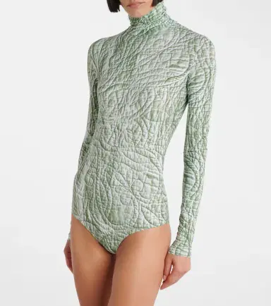 MM6 Maison Margiela Printed jersey bodysuit | Thumbnail 2