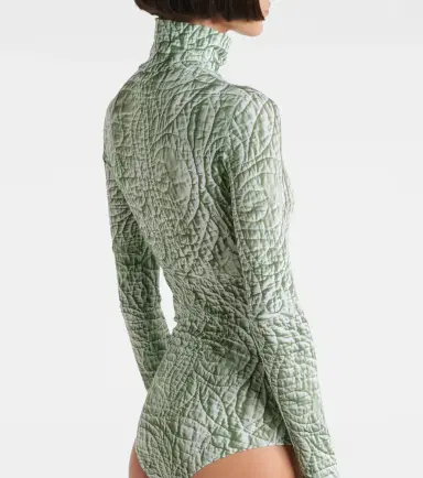 MM6 Maison Margiela Printed jersey bodysuit | Thumbnail 3