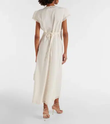 Rixo Clarice lace-trimmed midi dress | Thumbnail 5 Rixo Clarice lace-trimmed midi dress | Thumbnail 5