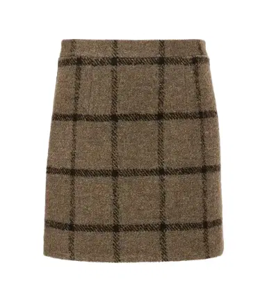 Patou Checked wool-blend tweed miniskirt | Thumbnail 1