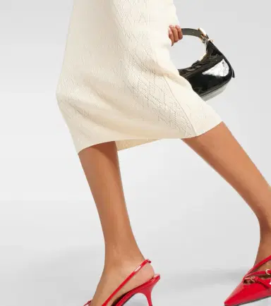 Ami Paris Knitted cotton and wool midi dress | Thumbnail 5