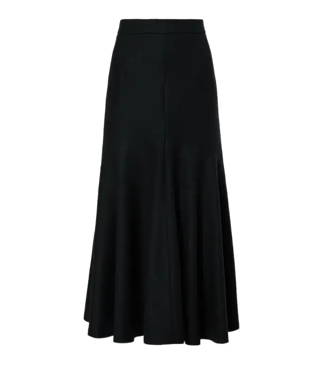 Patou Peplum wool-blend midi skirt