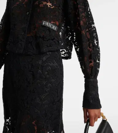 Patou Cropped lace blouse | Thumbnail 4
