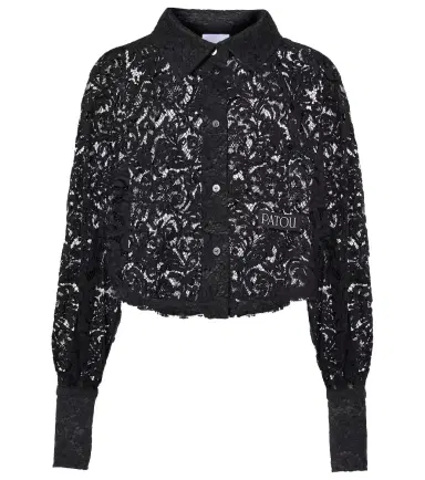 Patou Cropped lace blouse | Thumbnail 1