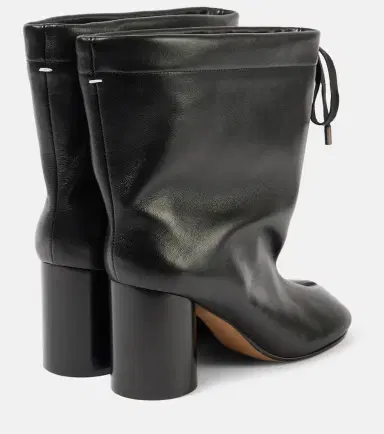Maison Margiela Tabi drawstring leather ankle boots | Thumbnail 3 Maison Margiela Tabi drawstring leather ankle boots | Thumbnail 3