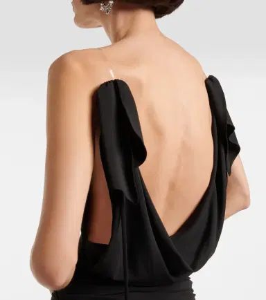 The Attico Ruched draped jersey gown | Thumbnail 4