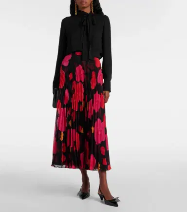 Erdem Pleated floral midi skirt | Thumbnail 2