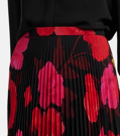 Erdem Pleated floral midi skirt | Thumbnail 3