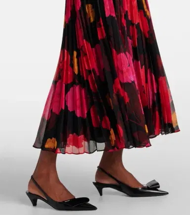 Erdem Pleated floral midi skirt | Thumbnail 5