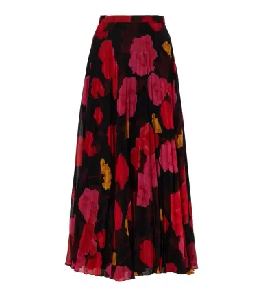 Erdem Pleated floral midi skirt | Thumbnail 1