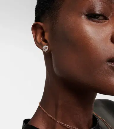 Pomellato Pom Pom Dot 18kt rhodium-plated rose gold earrings with diamonds | Thumbnail 2 Pomellato Pom Pom Dot 18kt rhodium-plated rose gold earrings with diamonds | Thumbnail 2