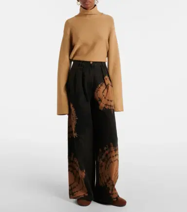 Alanui Printed cotton wide-leg pants | Thumbnail 6 Alanui Printed cotton wide-leg pants | Thumbnail 6