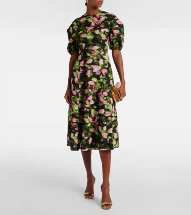 Erdem Floral matelassé midi dress | Thumbnail 4
