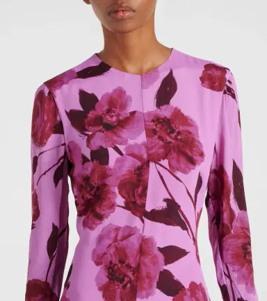 Erdem Floral crêpe midi dress | Thumbnail 2
