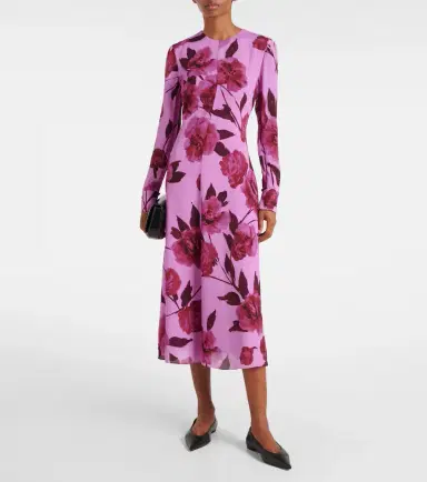 Erdem Floral crêpe midi dress | Thumbnail 3