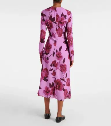 Erdem Floral crêpe midi dress | Thumbnail 5