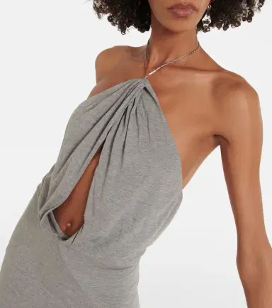 The Attico Halterneck maxi dress | Thumbnail 4