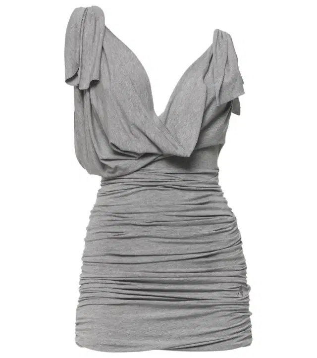 The Attico Draped jersey minidress