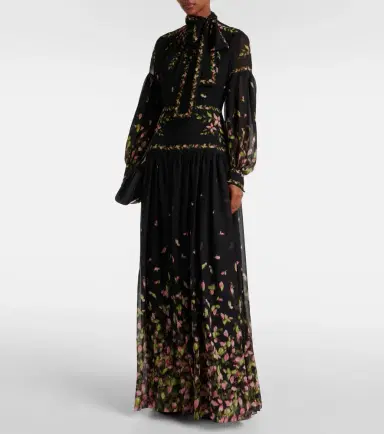Erdem Floral silk voile gown | Thumbnail 2