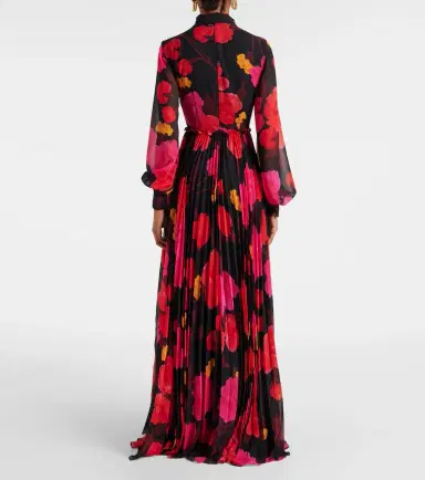 Erdem Floral pleated voile gown | Thumbnail 2