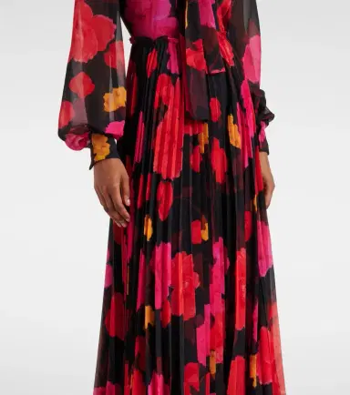 Erdem Floral pleated voile gown | Thumbnail 5