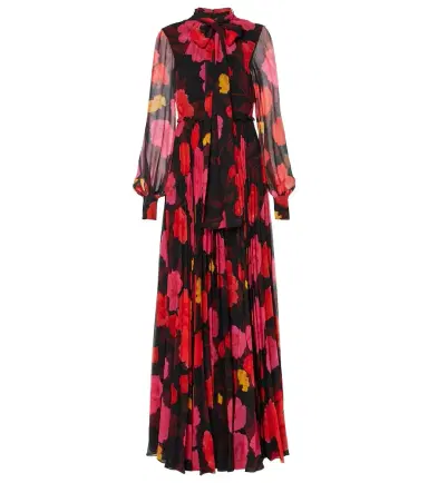Erdem Floral pleated voile gown | Thumbnail 1