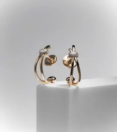 Pomellato Together 18kt rose gold earrings with diamonds | Thumbnail 5 Pomellato Together 18kt rose gold earrings with diamonds | Thumbnail 5