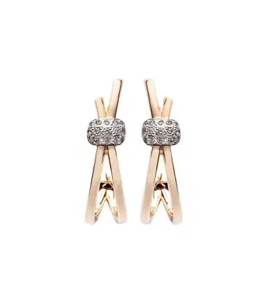 Pomellato Together 18kt rose gold earrings with diamonds | Thumbnail 1 Pomellato Together 18kt rose gold earrings with diamonds | Thumbnail 1