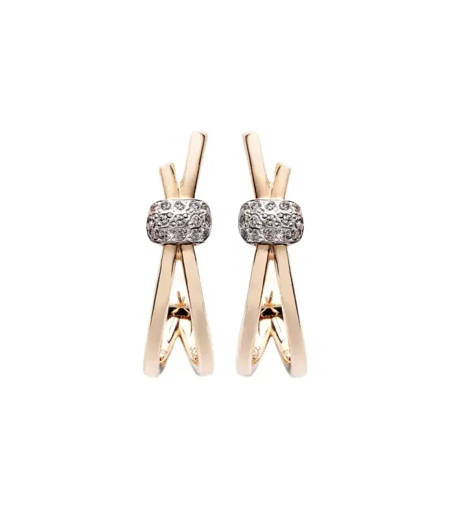 Pomellato Together 18kt rose gold earrings with diamonds