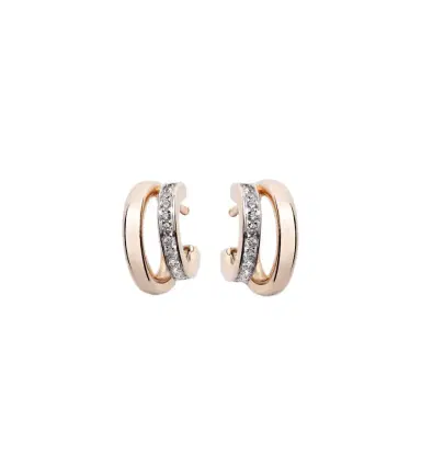 Pomellato Together 18kt rose gold earrings with diamonds | Thumbnail 1 Pomellato Together 18kt rose gold earrings with diamonds | Thumbnail 1