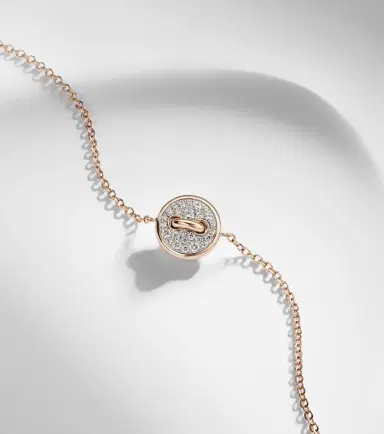 Pomellato Pom Pom Dot 18kt rose gold chain bracelet with white diamonds and mother of pearl | Thumbnail 5 Pomellato Pom Pom Dot 18kt rose gold chain bracelet with white diamonds and mother of pearl | Thumbnail 5