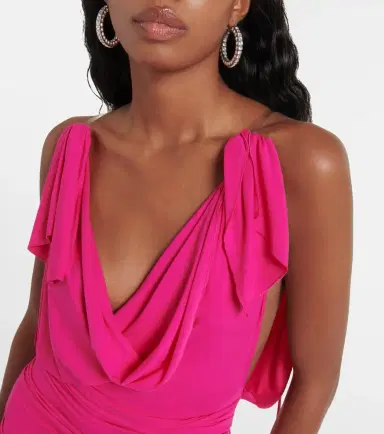 The Attico Draped jersey minidress | Thumbnail 2