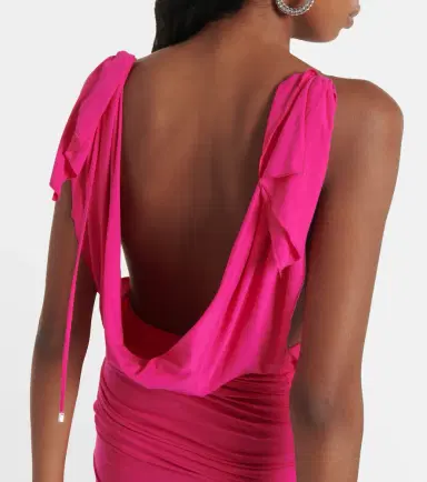 The Attico Draped jersey minidress | Thumbnail 6