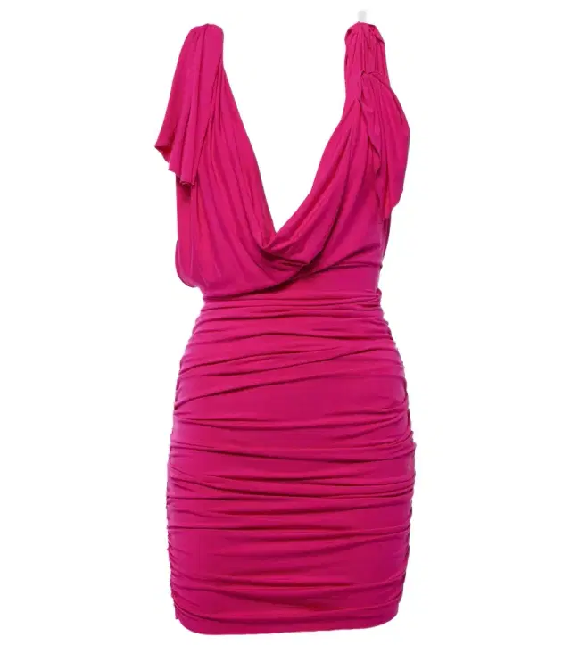 The Attico Draped jersey minidress