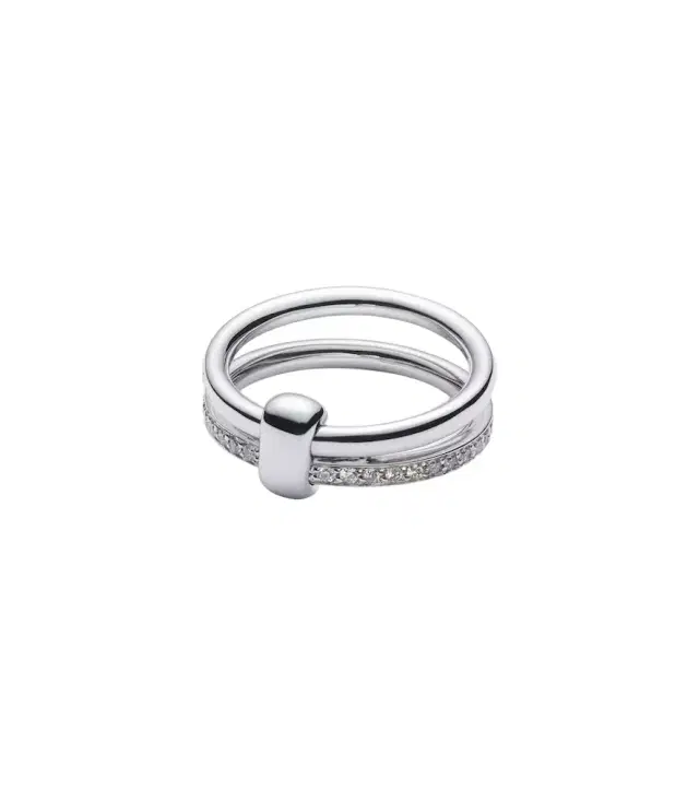 Pomellato Together 18kt white gold ring with diamonds