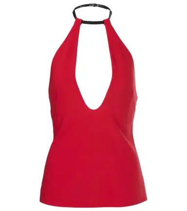 The Attico Halterneck crêpe top | Thumbnail 1