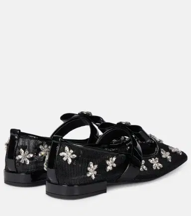 Versace Gianni Ribbon embellished ballet flats | Thumbnail 2
