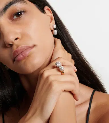 Pomellato Nudo 18kt rose and white gold ring with diamonds | Thumbnail 5 Pomellato Nudo 18kt rose and white gold ring with diamonds | Thumbnail 5