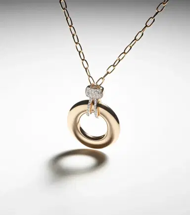 Pomellato Iconica 18kt rose gold pendant necklace with diamonds | Thumbnail 4