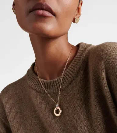 Pomellato Iconica 18kt rose gold pendant necklace with diamonds | Thumbnail 5