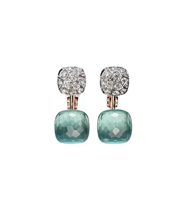 Pomellato Nudo 18kt rose and white gold earrings with topazes and diamonds | Thumbnail 1 Pomellato Nudo 18kt rose and white gold earrings with topazes and diamonds | Thumbnail 1