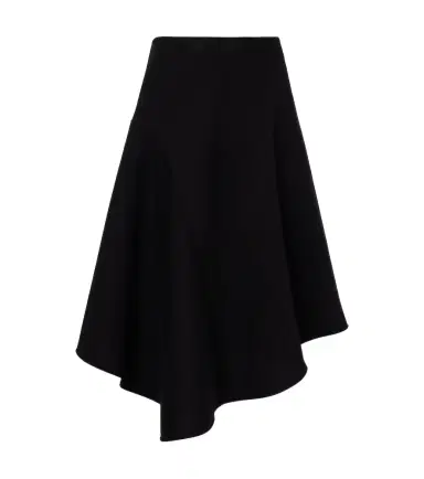 Plan C Pleated asymmetric midi skirt | Thumbnail 1