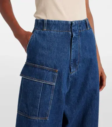 Plan C Mid-rise denim wide-leg pants | Thumbnail 4